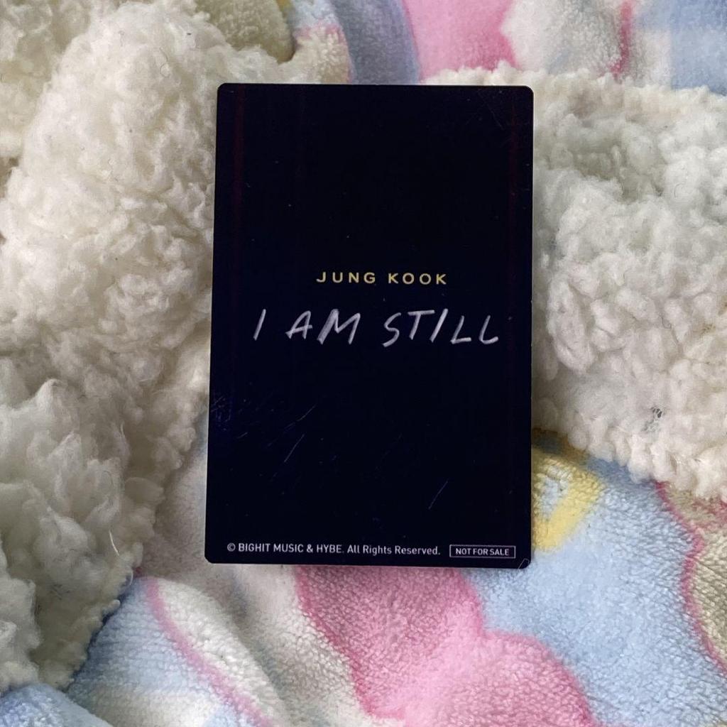 [USED] BTS Jungkook I AM STILL Bonus Trading Card