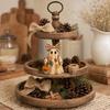 Lighted Vintage Patchwork Ghost LED Light Ghost with Pumpkin Lantern Halloween Decor Vintage