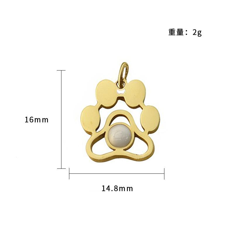 Personalized Small Fresh Stainless Steel Pendant Lucky Safety Bracelet Pendant, Handmade Diy Necklace Jewelry Accessories