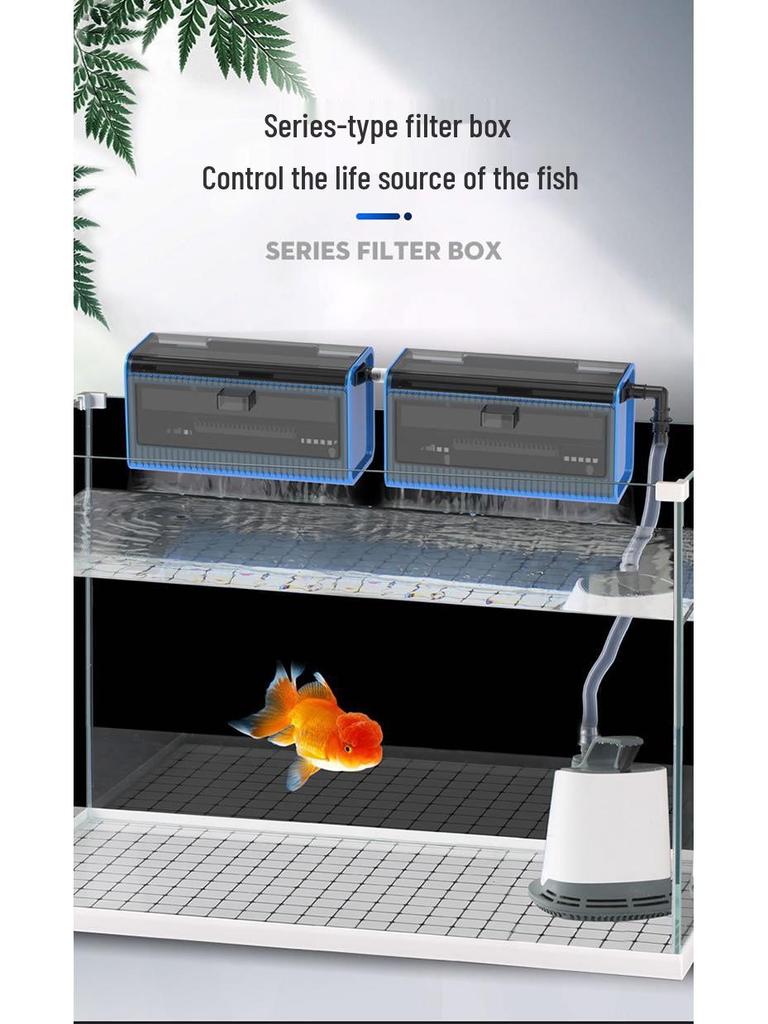 Top Filter System for Small Fish and Turtle Tanks: Purifies, Circulates, and Filters Water