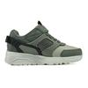 Skechers Kids Street Boys Synthetic Leather Comfortable Breathable Durable Low Top Casual Shoes Kids sneaker Olive 405715L-OLBK