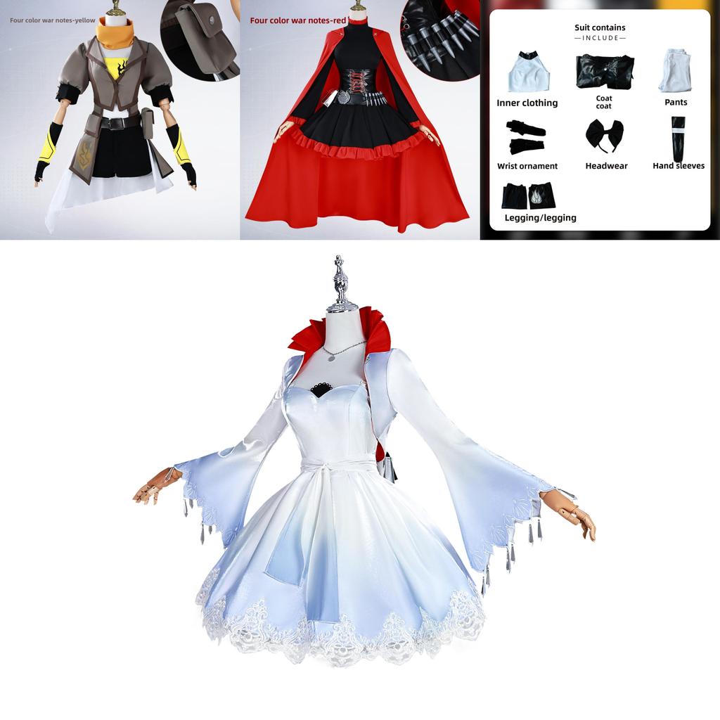 Rose Ruby Rwby Weiss Schnee Cosplay Clothing For Anime Events And Halloween