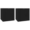 816643 vidaXL Meubles TV muraux 2 pcs Noir 40x34,5x40 cm