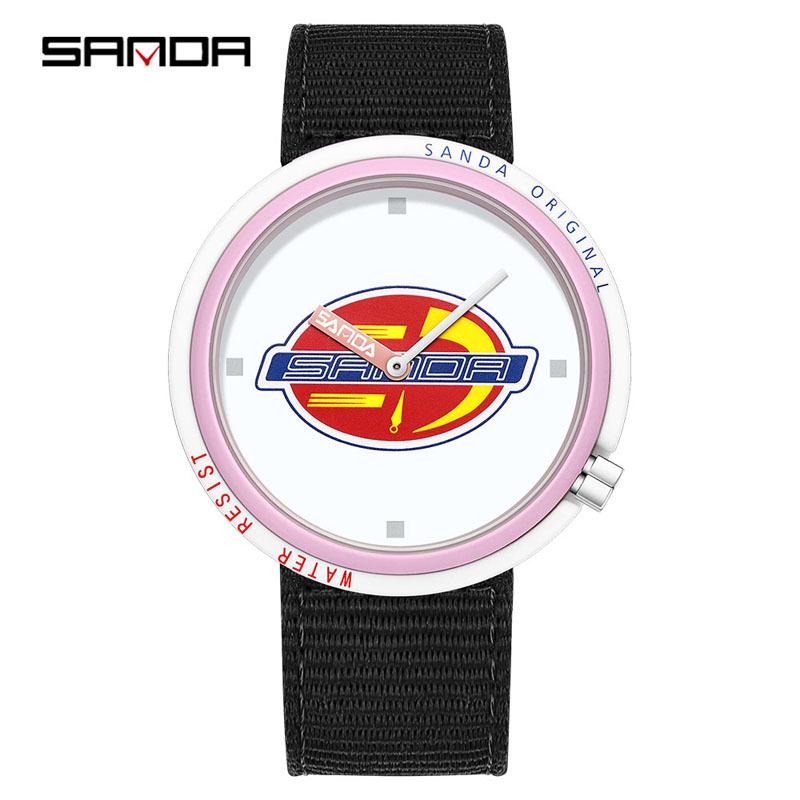 Sanda Trendy Teen Casual Sports Watch - Creative, Changeable Case, Personalized Quartz for Students