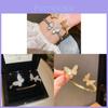 Butterfly Jewelry Open Cuff Bracelet With Electroplated Copper For Fashion Women