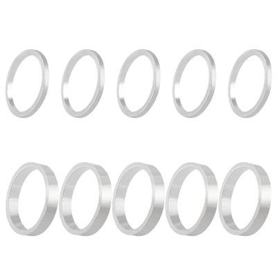 Chainring Spacer Lightweight Aluminum Single Installation Adjustment Shim Pieces Piece Set Lifactlab. 1.0mmx5 + 2.0mmx5