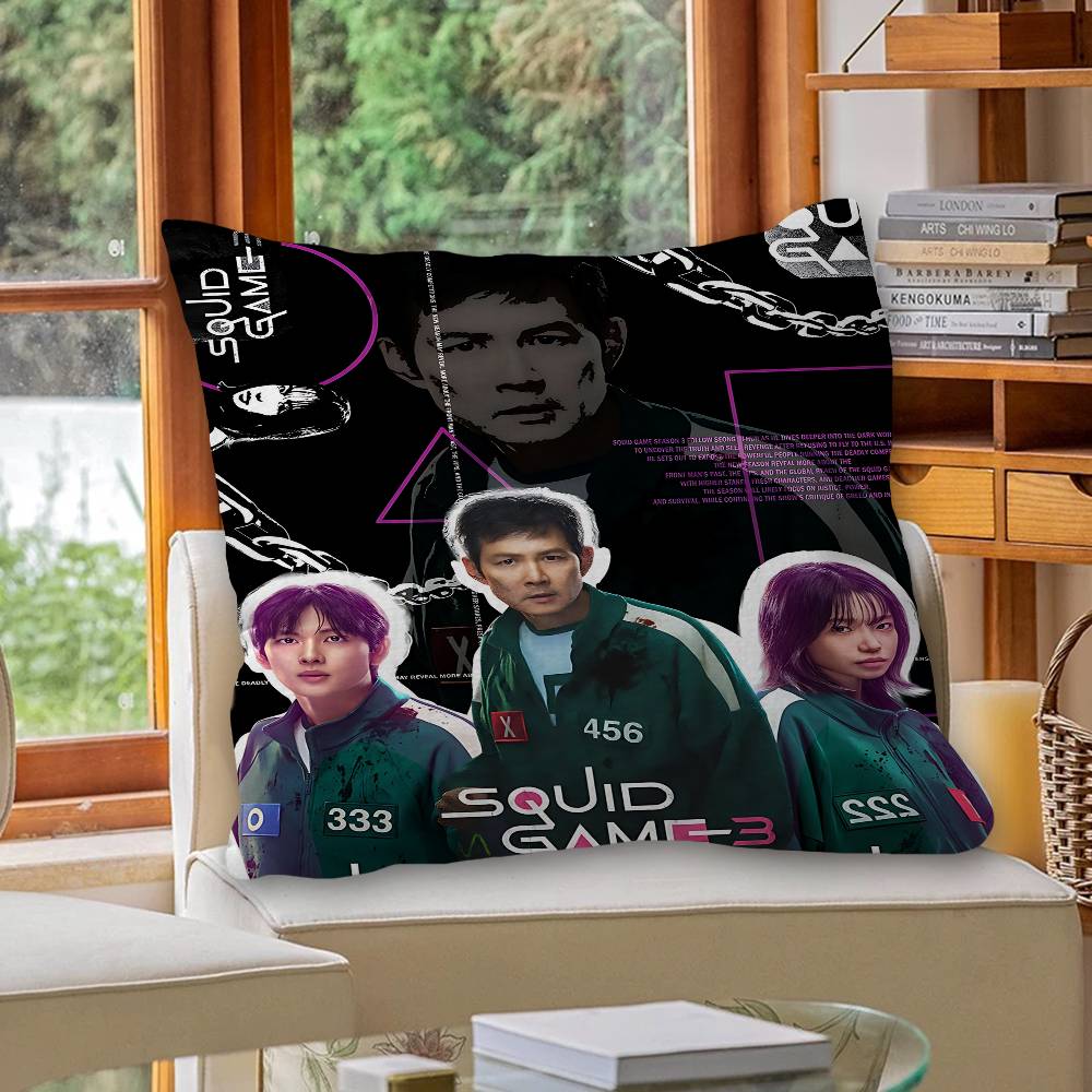 TV Game S-Squids Personalized Picture Text Home Decorative Pillows Household Gifts 45x45cm