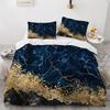 King Size Duvet Cover Sets, Abstract Marble Microfiber Bedding Set with Pillowcase 75*50, Fashion Quilt Cover Sets All Seasons