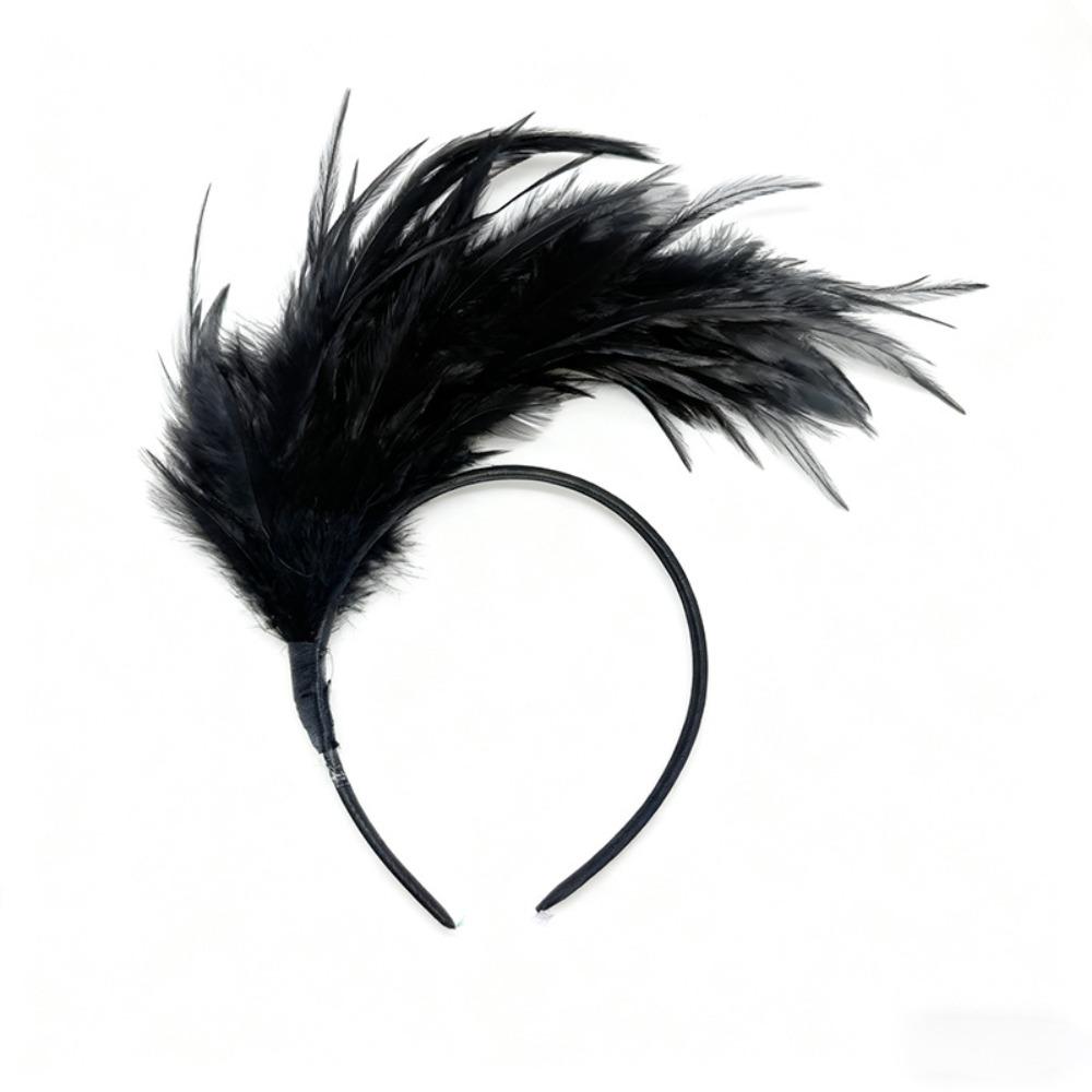 Pretty Headband Carnival Party Hair Bands Fashion Feather Hair Hoop  Festival 4
