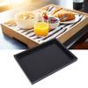 Çok Amaçlı Dikdörtgen Ahşap Çay Kahve Yemek Servis Tepsisi Ev Restoran için 25x18x2cm