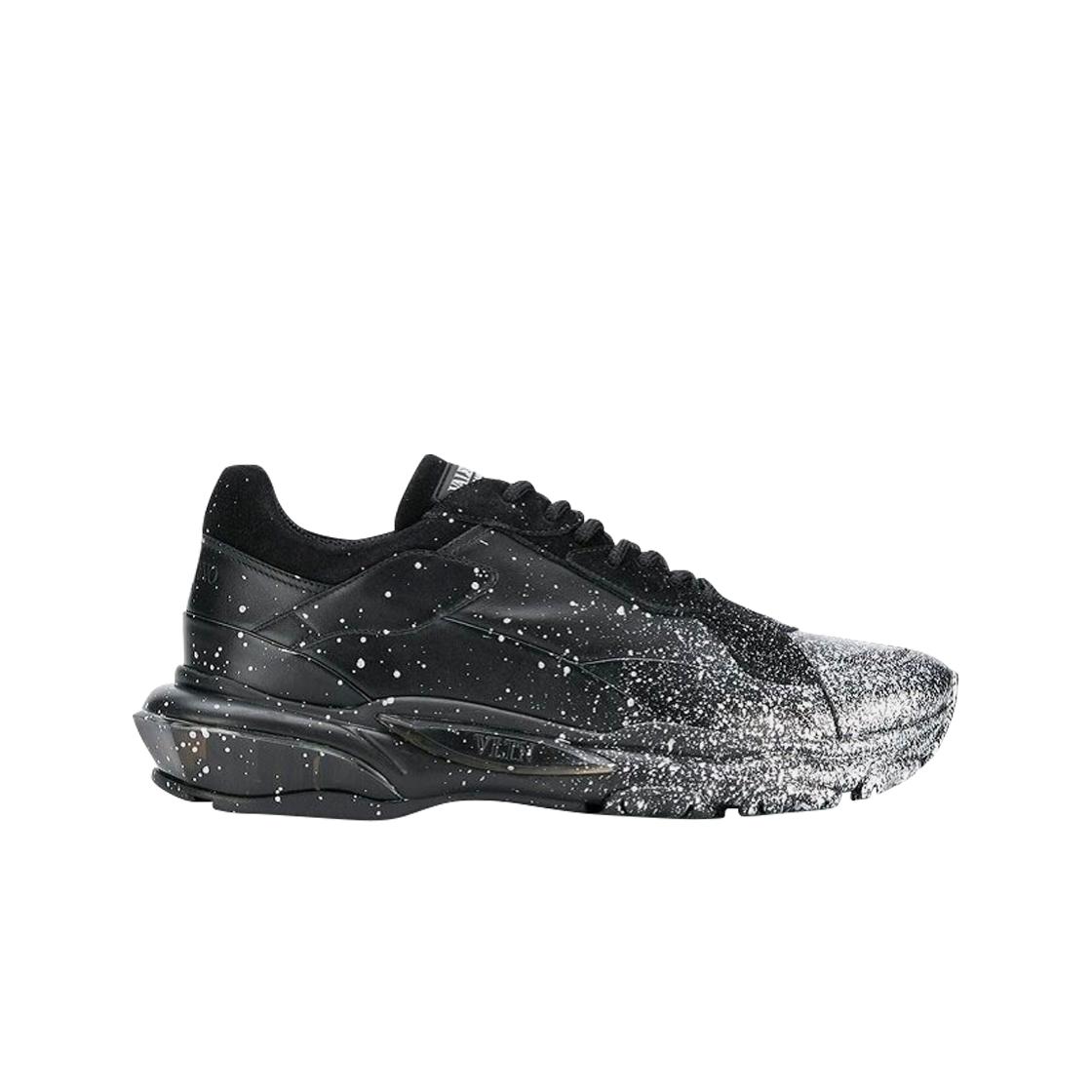 

Valentino Bounce Sprayed Sneakers Black Silver EU 40