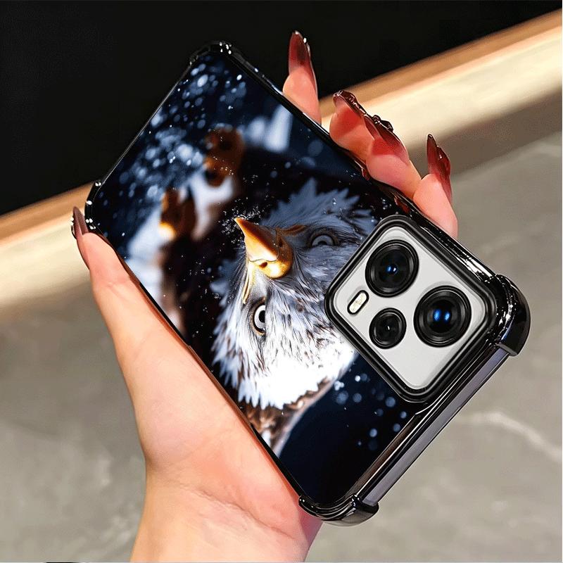 Bald Eagle Cool Plating Phone Case For Xiaomi Poco X5 X6 X7 X8 Pro Max F8 Ultra F7 M8 M7 M5S Redmi 15C 15 14C 13C 13 X3 12C F6