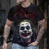 Joker Letnie Klasyczne Koszulki Męskie Zabawny Szkic Twarzy Jokera Clown 3D