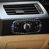 Carbon Fiber Car Headlight Switch Frame Decorative Sticker For BMW 5 Series E60 X5 E70 X6 E71 2008-13 Auto Interior