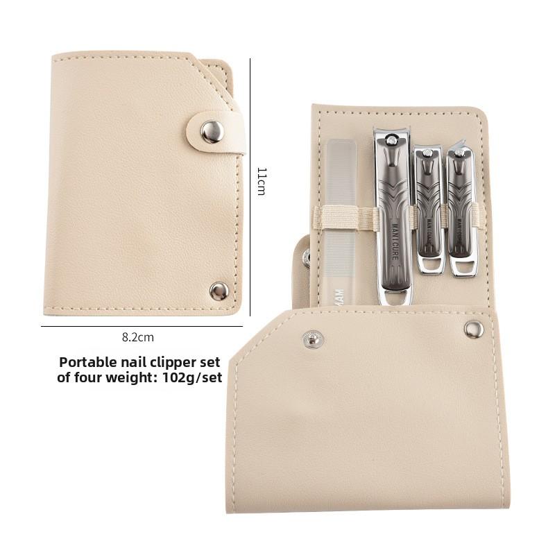 

Stainless Steel Foldable Manicure Pedicure Kit, 5Pcs Sharp Nail Clipper Set For Thick Nails, Professional Foot Beauty Grooming T
