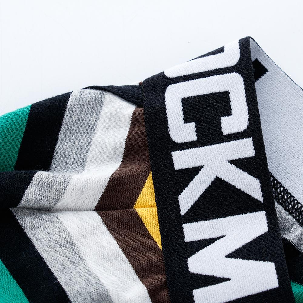 Kalsonger JOCKMAIL Mode Randigt Tryck Regnbågsfärg Herrunderkläder Låg Midja Sport Andningsbara Shorts Vardaglig Casual Hem Underbyxor