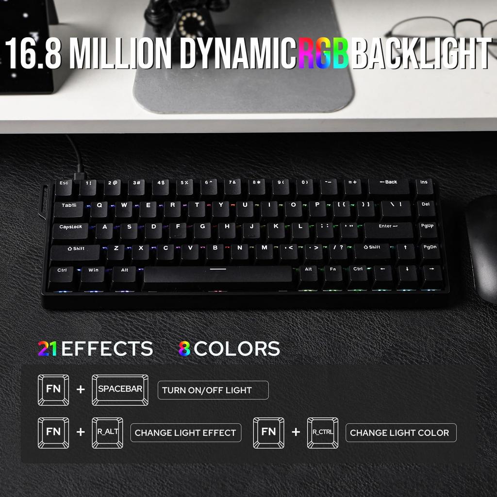 [EPOMAKER] WIN68 HE Magnetic Keyboard Black – Keyboard