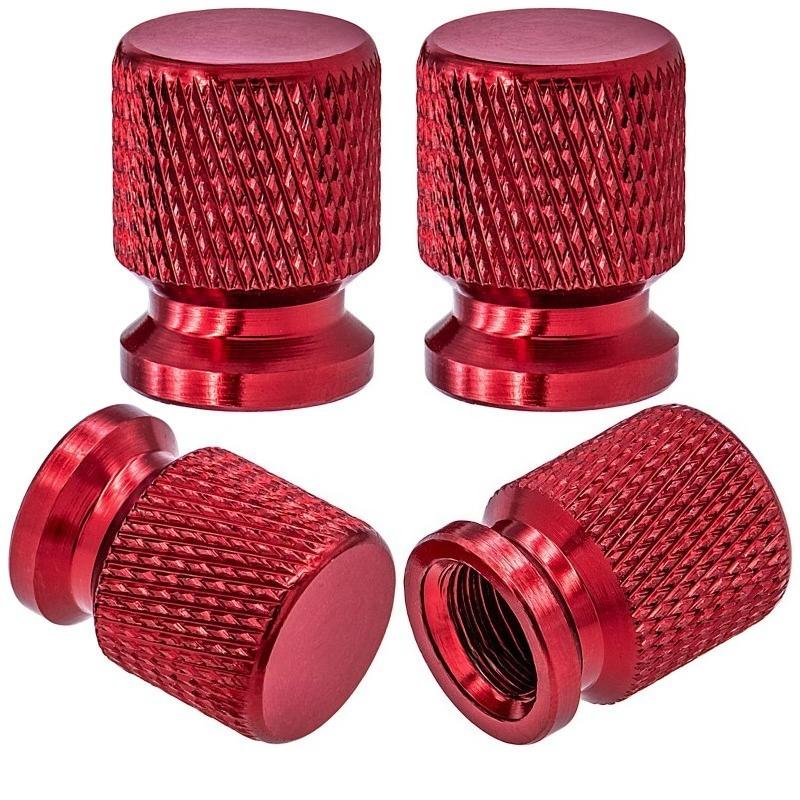 Tire Valve Stem Caps, Anodized Aluminum Wheel Valve Covers Accessories, Universal for Cars, SUVs, Bikes, Trucks and Motorcycles