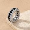 New Hip Hop Zircon Ring Colorful Hipster Street Personality Trendy Hiphop Ring Source