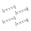 100 Sets Rivets M2 Stainless Steel Multifunctional Hex Nut   Flat Round Head Screw Rivets for Fence