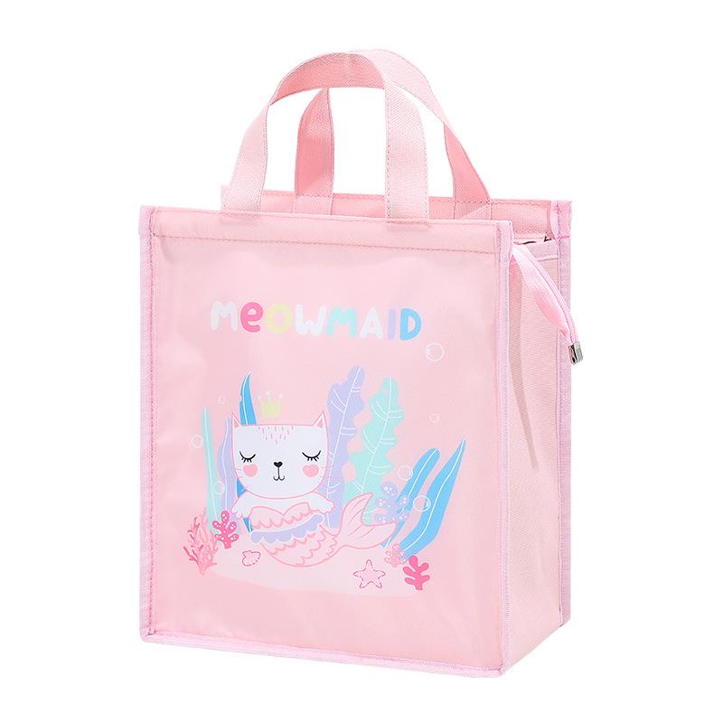 Waterproof Oxford Cloth Thermal Lunch Bag with Aluminum Foil Lining