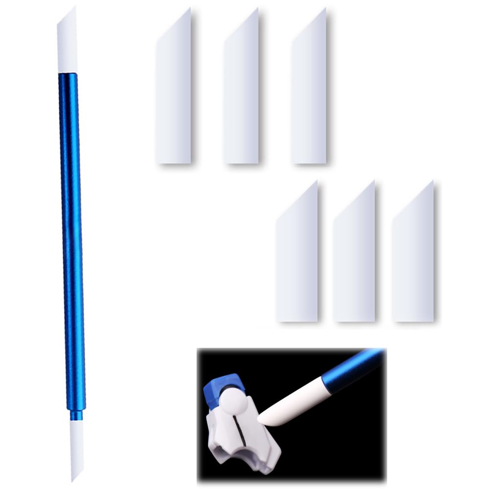 

ZHSHXNGY Металлический полировальный стержень, совместимый с финишем для пластика, легкий, включает три полировальные головки 3 мм и три полировальные головки 5 мм, хобби-инструмент, 7 предметов синий