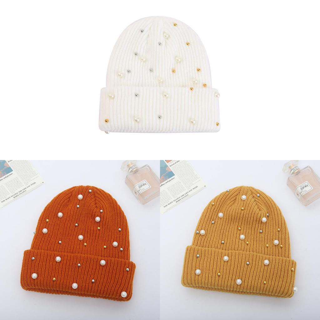 Knit Hat For Women Winter Pure Acrylic No Brim Beanie With Warmth And Sun Protection