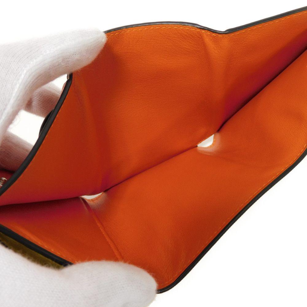 Used 12695 Cocktail Trifold Wallet C643TR2X13 7942 Anagram Lemon Stone Orange Paula's Ibiza Yellow Women's from Japan