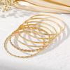 European & American Cross-Border Smooth Surface Hand Jewelry: 6-Piece Irregular Bracelet Set for Men & Women with a High-End Natural Feel