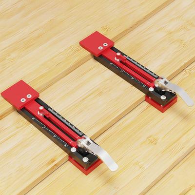 2Pcs Adjustable Siding Installation Tool Gecko Gauge Set Dual Scale Metric/Imperial Woodworking Equipment Woodworking Hand Tools
