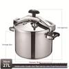 Explosion-Proof Stainless Steel Commercial Pressure Cooker and Wok