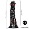Female 3-piece Set Large Simulation Penis Masturbation Device Butt Plug Thick Long Cock