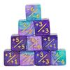 New Six Sided Dice Set D6 Counters  1/ 1 and -1/-1 Set of 10 Dice for Math Teaching ,Kid Arithmetic Toys, Card Game Accessories
