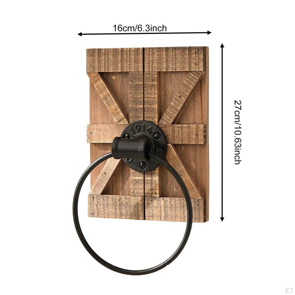 Towel Wall Mount Decorative Retro Accessories Bar Easy Installation for Kitchen Entrance