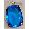 Natural Blue Topaz Pendant Cushion Cut 96.95 Ct Beautiful Certified