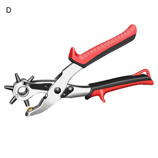 Yousheng Multi-purpose Punching Pliers Heavy Duty Faux Leather Hole Punch Belts Bands Shoes Straps Dog Collars Fabric DIY Craft Projects Puncher Tool