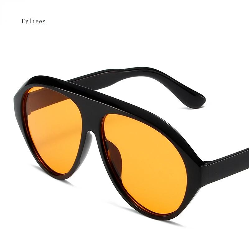 Trend Oversized Pilot Sunglasses Women For Men Luxury Designer Sun Glasses Vintage Big Frame Eyeglasses Punk Driving Shade