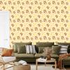 Monkey Wallpaper Cream and Orange for Living Room and Bedroom 50x1000