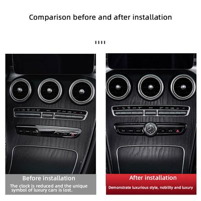 Auto-Uhr für Mercedes Benz C E-Klasse AMG W205 W213 X253 2015 2016- , Zentralsteuerungs-Zubehör
