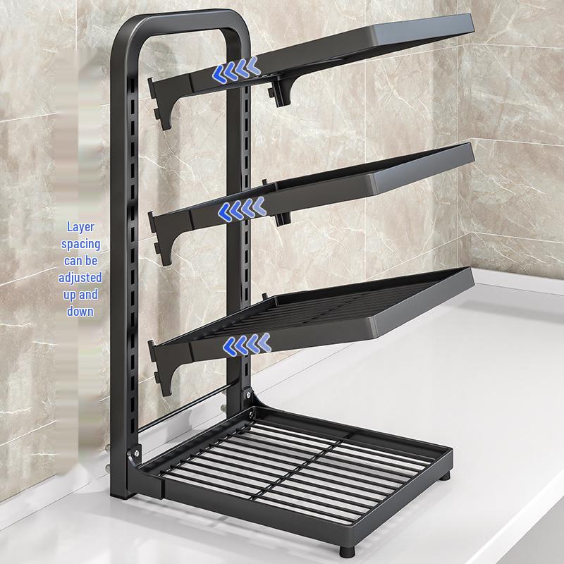 Multi-Layer Kitchen Pot and Cookware Storage Rack for Cabinets