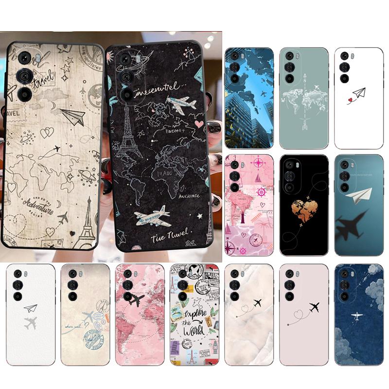 Cute Airplane Phone Case For Motorola Edge 60 50 40 Pro 60 50 40 30 Ultra Neo Fusion Moto G Play G Stylus G Carcasas