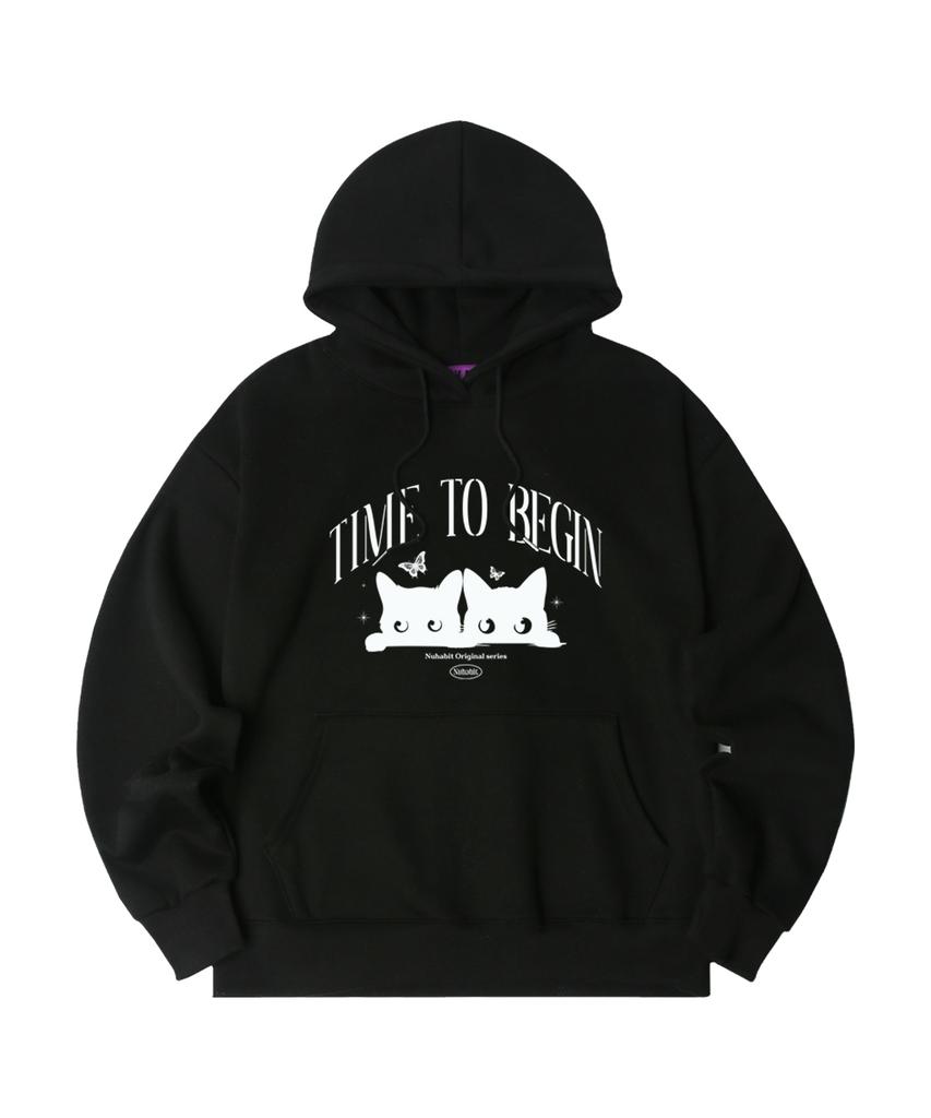 N/H Time To Begin Oversized Fleece-Lined Hoodie_Black (Soh4-4Nh1214)