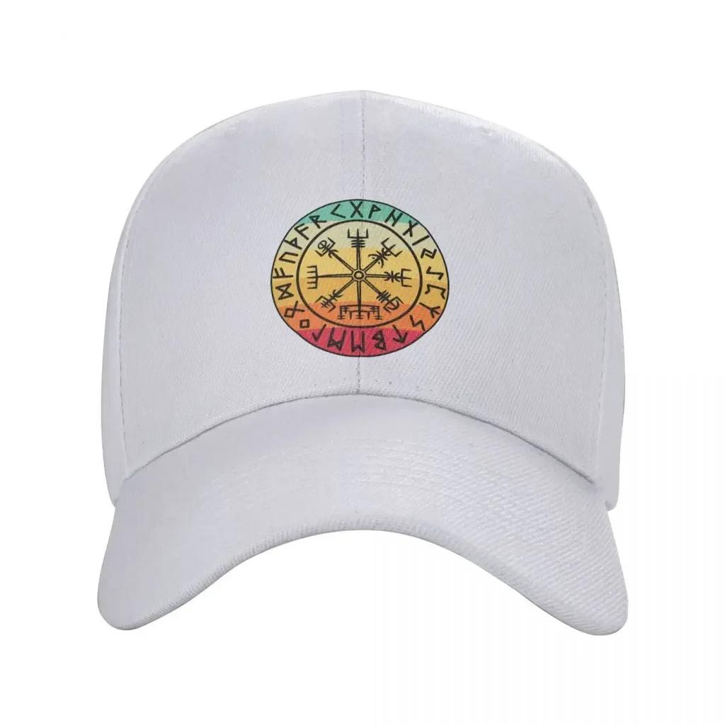Kompass Vegvisir Runen Tattoo Trucker Cap Verstellbar Erwachsener Wikinger Legende Baseballkappe Hip Hop