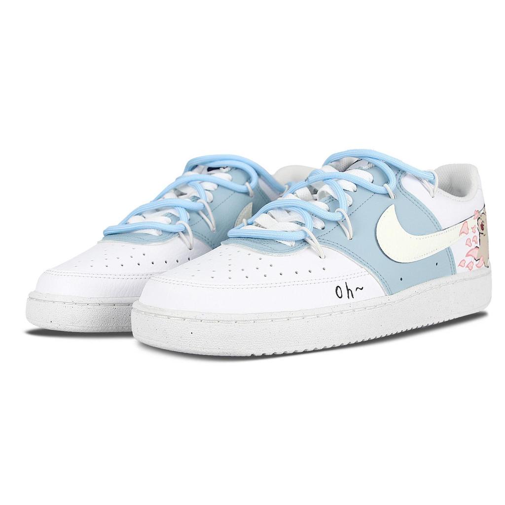 Nike Court Vision Oh Synthetic Leather Maltese Slip Resistant Cushioning Slip Resistant Cushioning Low top DH2987-101(Team58-oh)