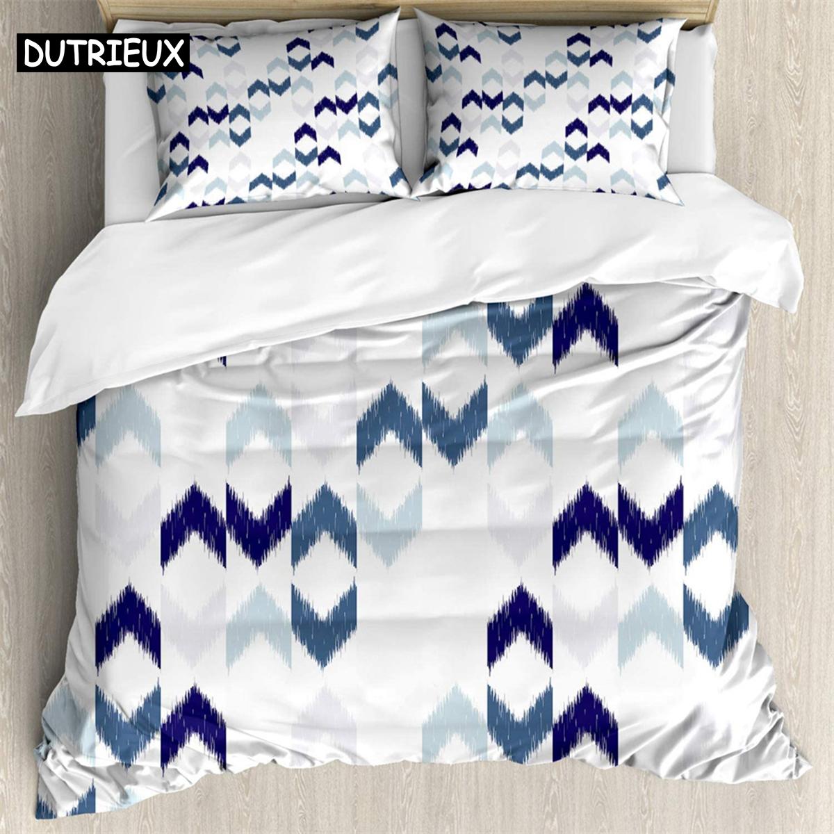 

Arrow pattern 3Pcs Bedding Sets 3D Digital Printing Custom Quilt Duvet Cover Set Home Queen King Quilt Pillowcase (135x200cm)&set