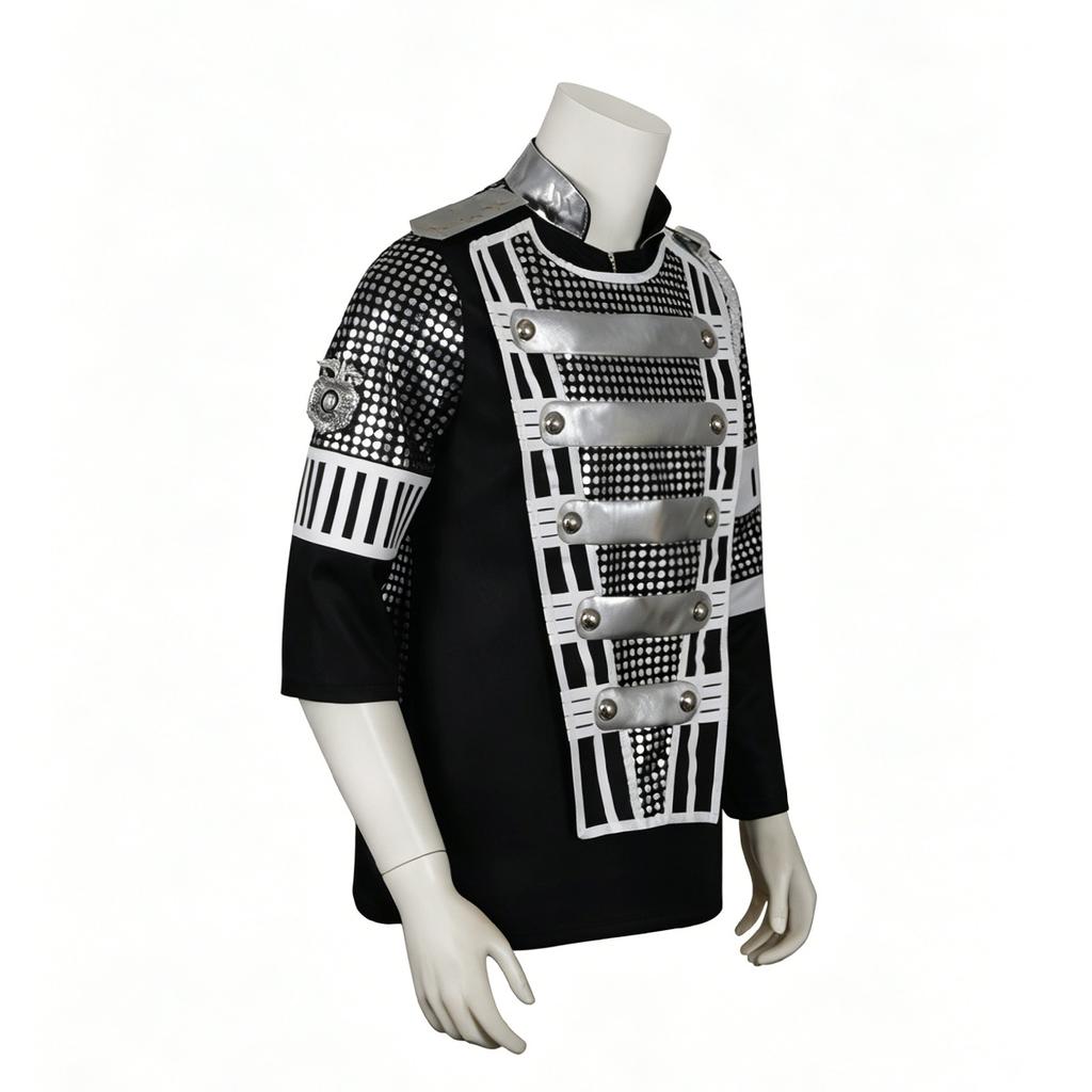 Punk Michael Jackson Allemagne Militaire Cool Magnifique Veste Teaser Vêtement d'extérieur pour Collection costume Halloween Manteau Cadeaux
