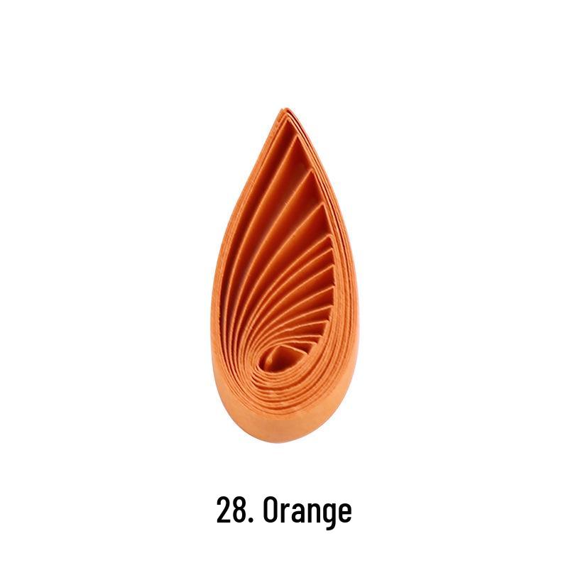 10mm Wide Monochromatic Quilling Strips - 120 Handcrafted Paper Strips, 53cm Long for Quilling Art