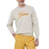 GUESS BEAU CN Crew Neck Sweatshirt Slim Fit Long Sleeve Cotton Blend Pullover Black Size M