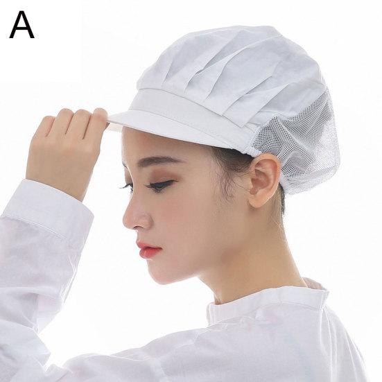 Unisex Dustproof Breathable Elastic Kitchen Chef Hat Cleaner Factory Work Cap