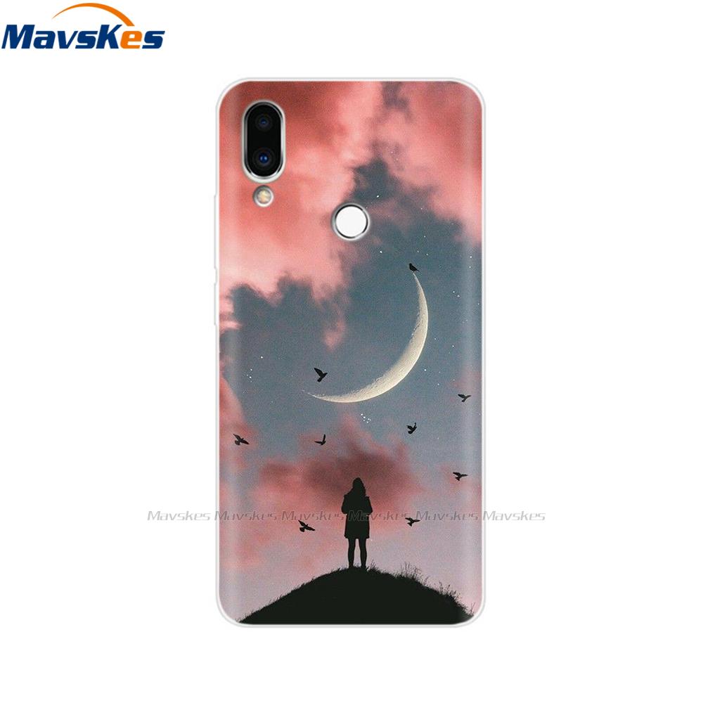 For Meizu Note 9 Case Note9 Soft TPU Silicon Funda Back Cover For Meizu M9 Note Case M9Note M 9 Rose Print Phone Case Coque Para